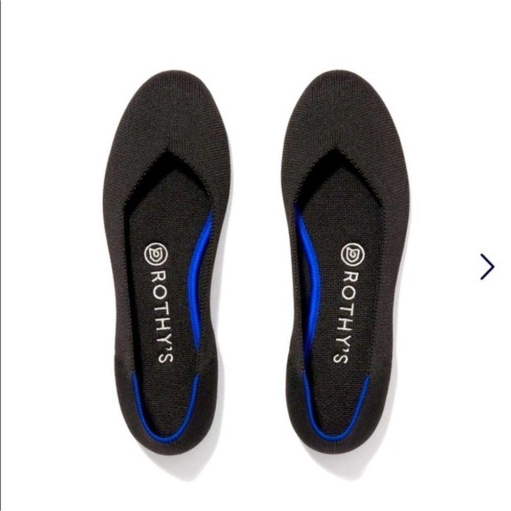 ROTHY’S Round Toe “The Flat” in Black Sz 7.5